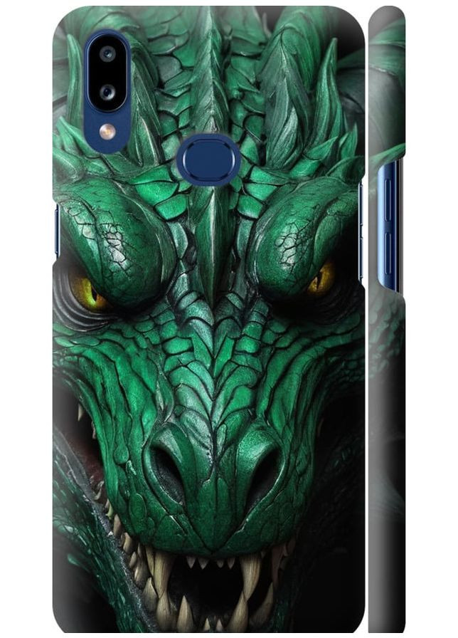 3D пластиковий матовий чохол 'Зелений дракон v2' для Endorphone Samsung Galaxy A10s A107F (275651322)
