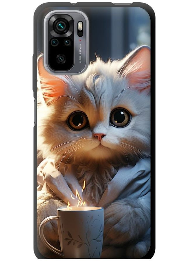 TPU чохол 'Білий кіт' для Endorphone Xiaomi Poco M5s (265398643)