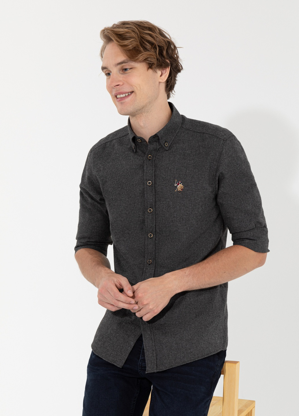 Черная рубашка U.S. Polo Assn.