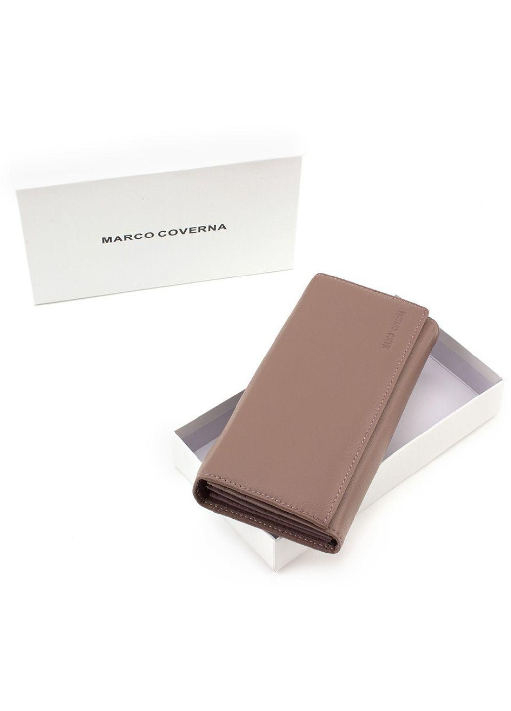 Модний гаманець зі шкіри для жінок MC-1413-6 (JZ6620) рожевий (пудра) Marco Coverna (259752566)