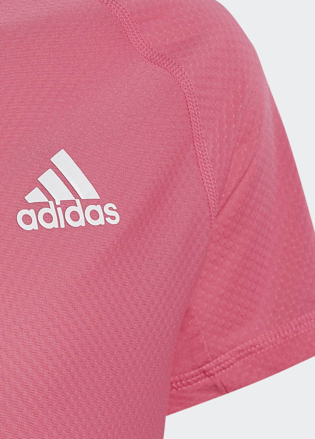 Рожева літня футболка для фітнесу aeroready 3-stripes adidas