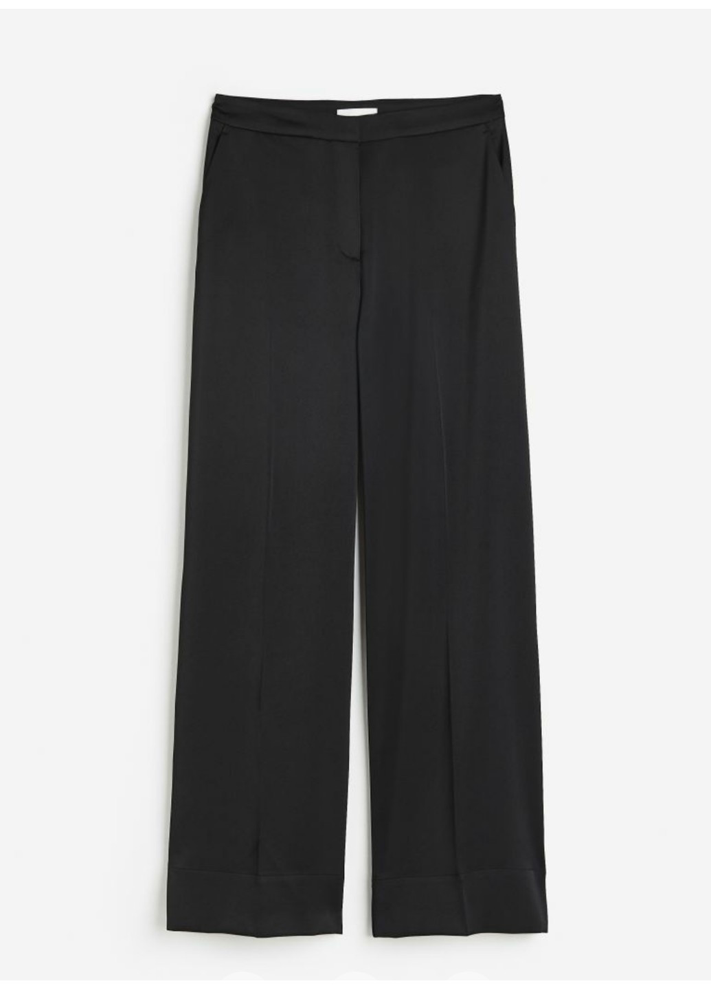 Жіночі атласні штани Н&М (56522) XS Чорні H&M (271706767)