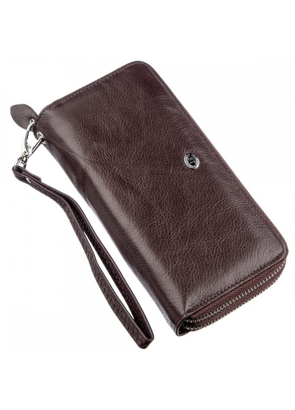 Женский тёмно-коричневый кошелёк из натуральной кожи ST Leather 18867 Темно-коричневый ST Leather Accessories (262453741)