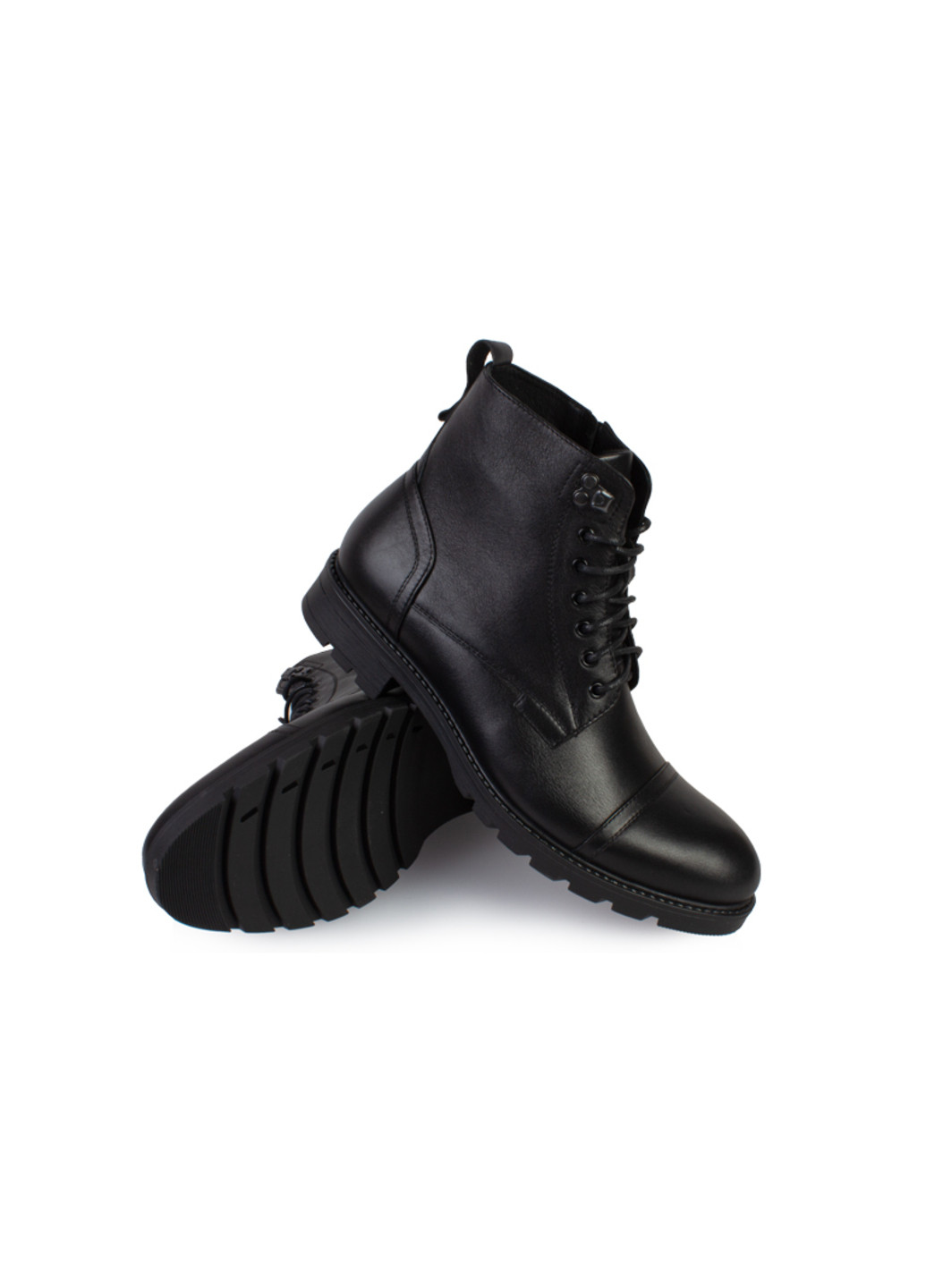 Черные зимние ботинки мужские бренда 9501074_(1) ModaMilano