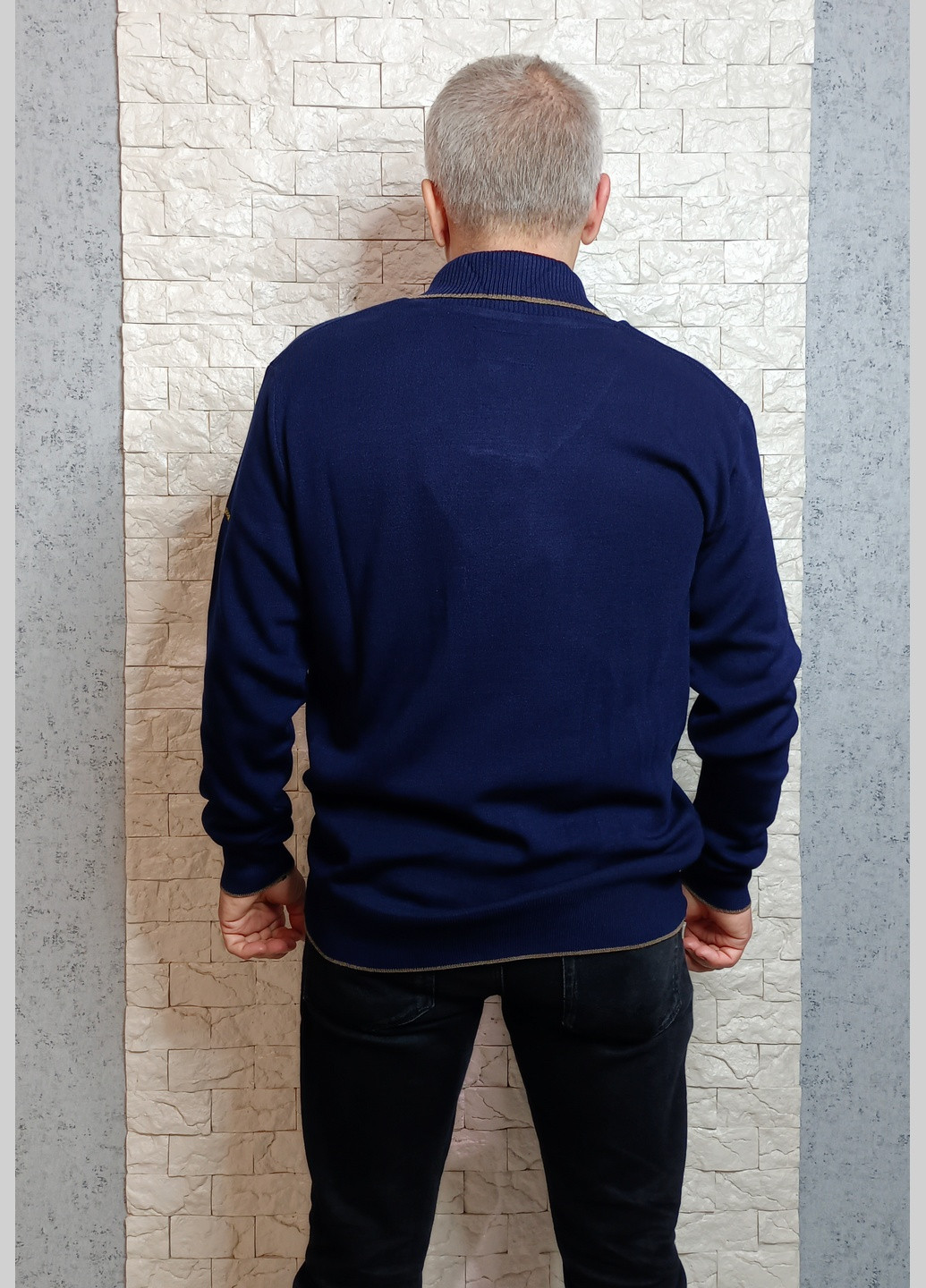 Синій зимовий светр джемпер No Brand