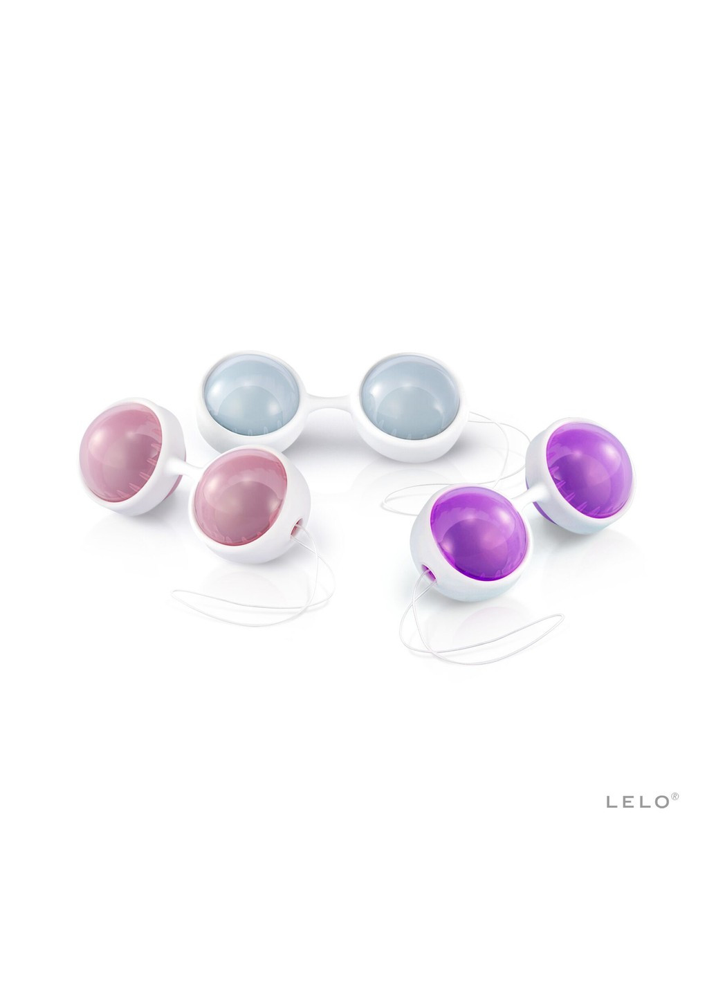 Набор вагинальных шариков Beads Plus, диаметр 3,5 см, изменяемая нагрузка, 2х28, 2х37 и 2х60 г Lelo (269138237)