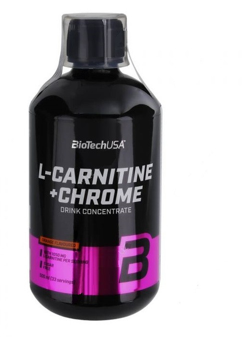 L-Carnitine 35.000+Chrome 500 ml Orange Biotechusa (257252391)
