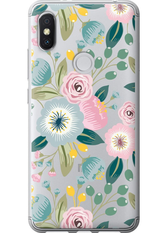 2D пластиковый чехол 'Цветочные обои v2' для Endorphone Xiaomi Redmi S2 (258094272)