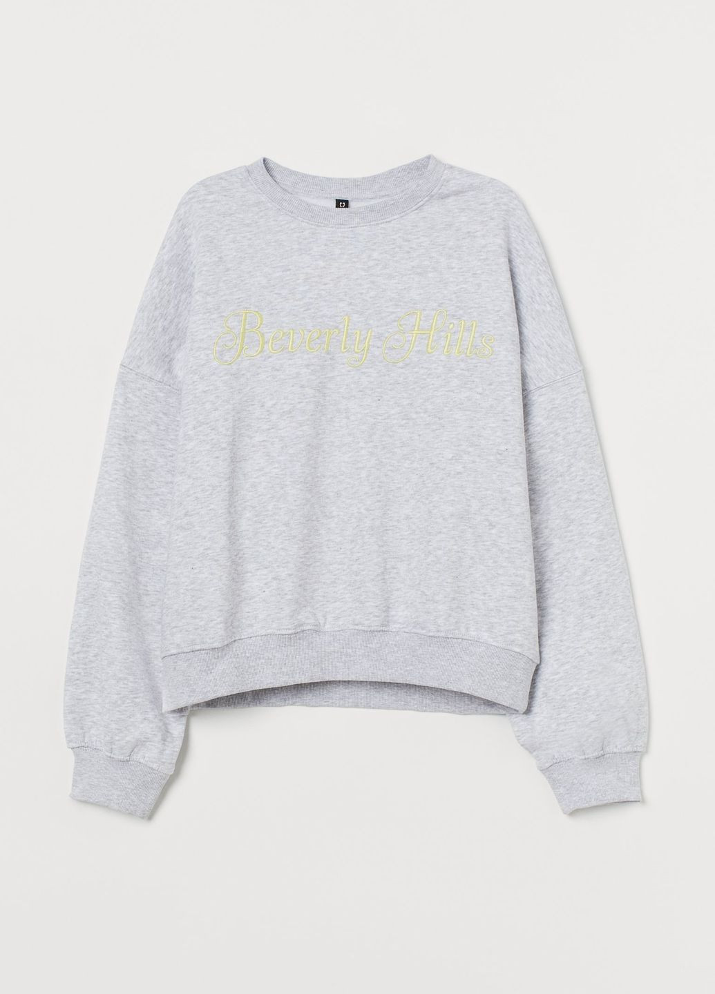 Светло-серый свитшот H&M надпись (262609894)