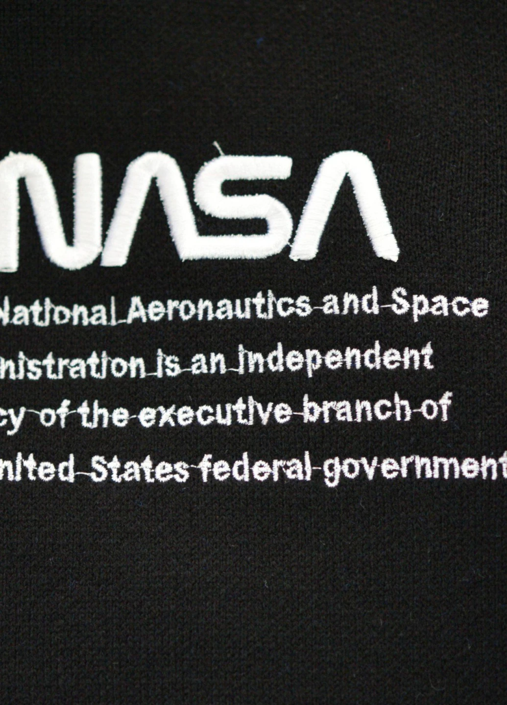 Чорний светри худі nasa (110071111) Lemanta