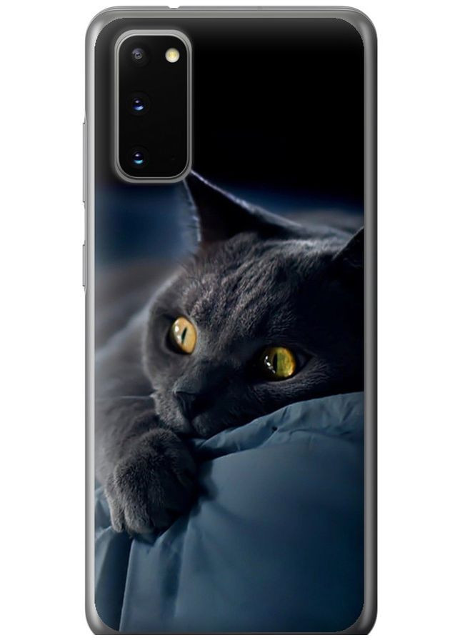 Силіконовий чохол 'Димчастий кіт' для Endorphone Samsung Galaxy S20 (265227136)