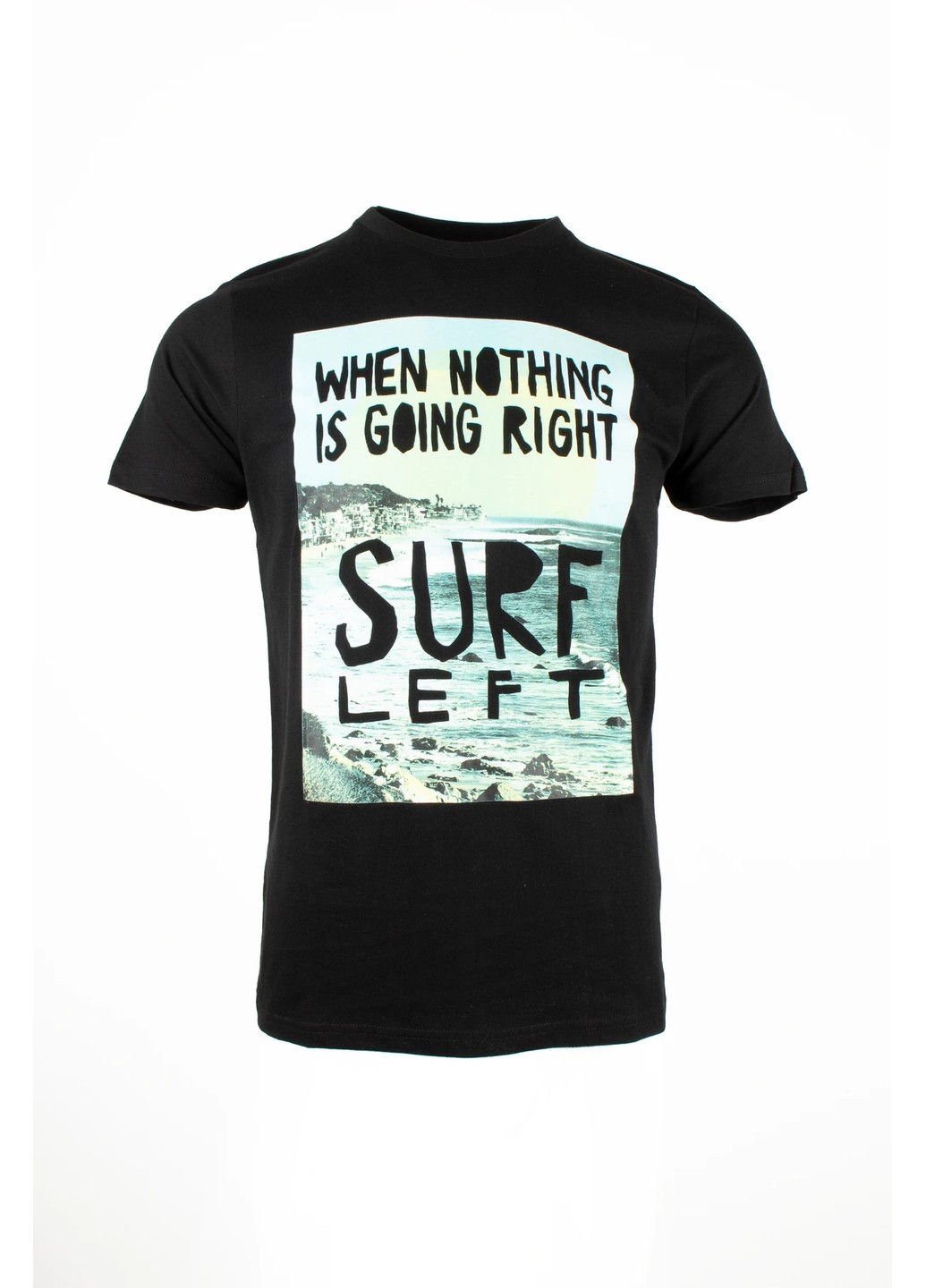 Черная футболка мужская surf Fine Look
