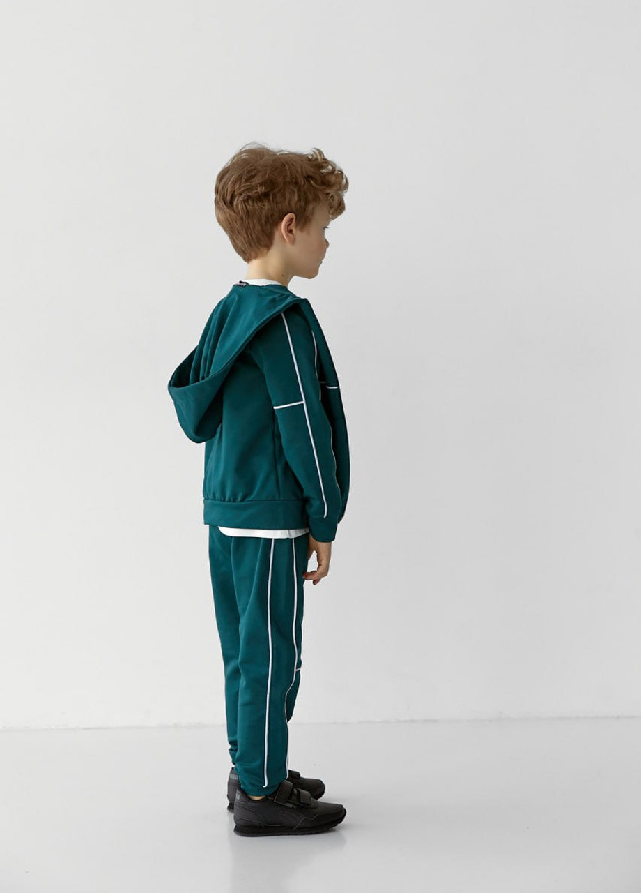 Спортивный костюм на мальчика цвет зелёный/белый р.110 408074 New Trend (259034395)
