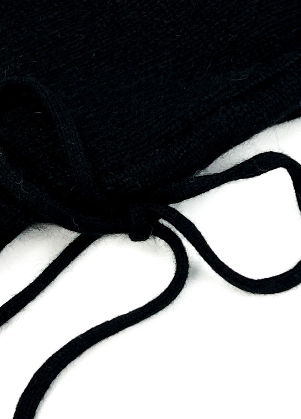 Капор женский ангора с вискозой черный SUSAN LuckyLOOK 954-688 (276972111)