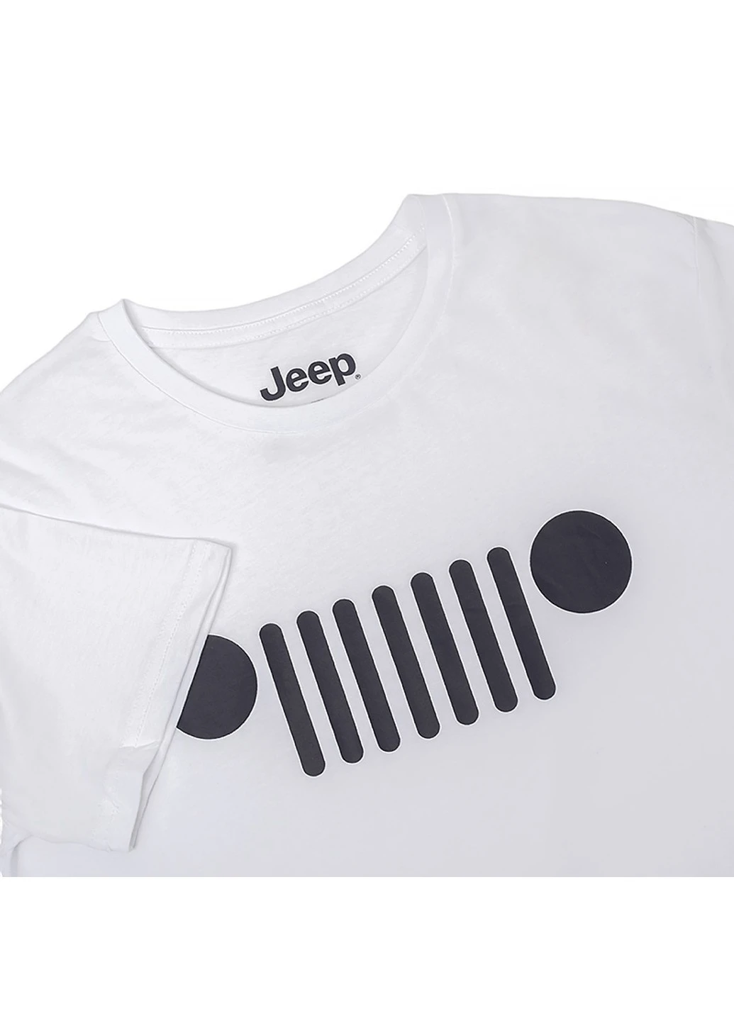 Белая футболка t-shirt grille j22w Jeep