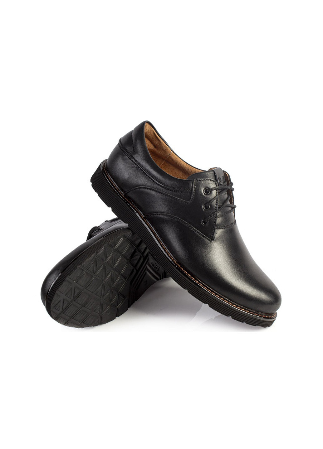 Черные классические туфли мужские бренда 9402120_(1) ModaMilano на шнурках
