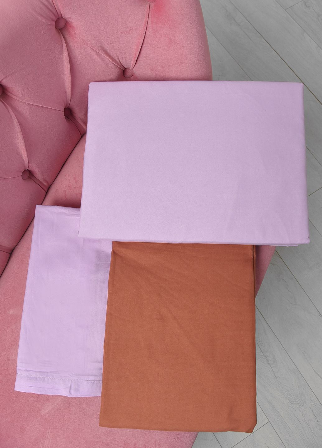 Комплект постельного белья коричнево-фиолетового цвета евро Let's Shop (267735770)