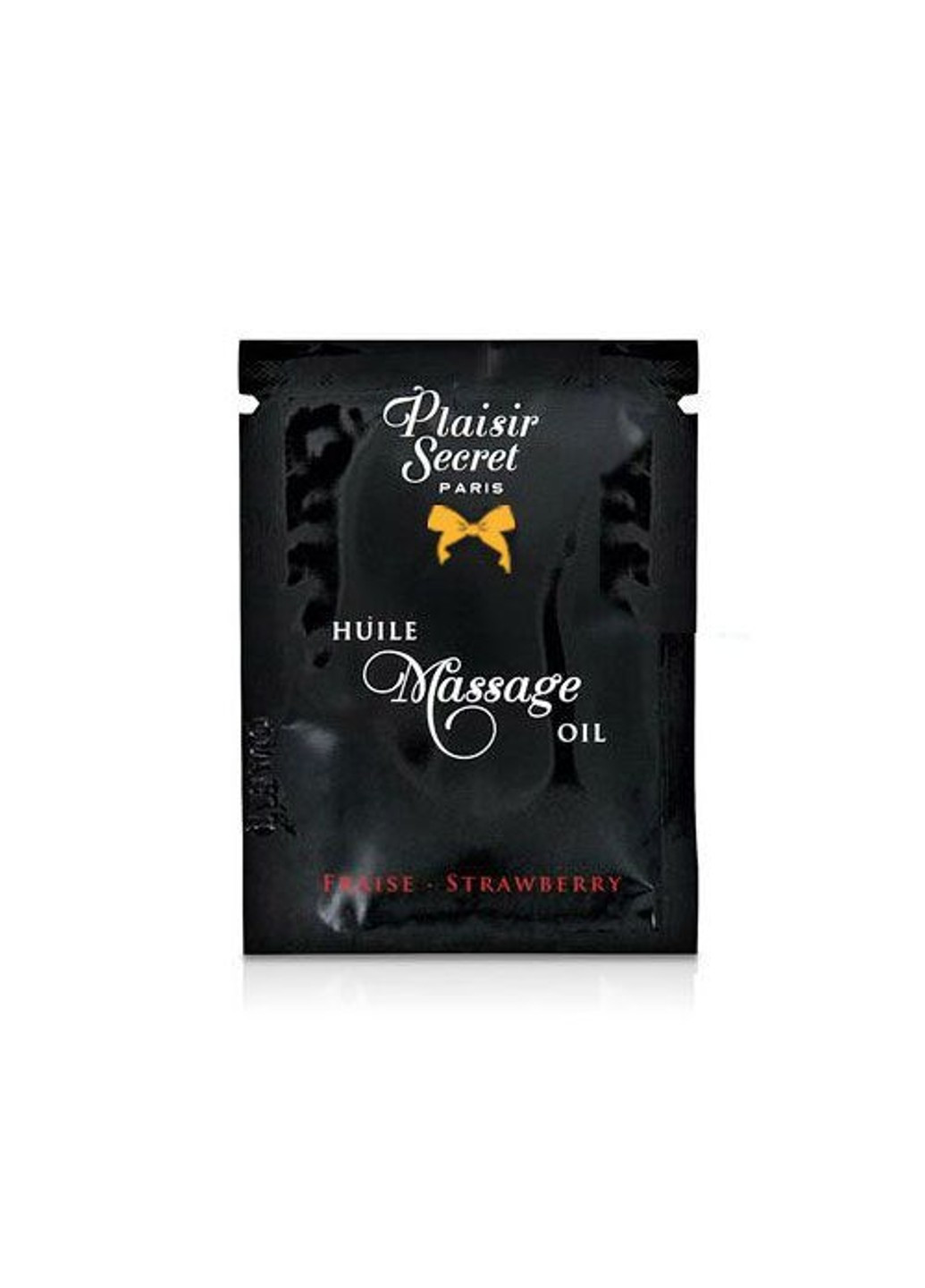 Пробник масажної олії Strawberry (3 мл) Plaisirs Secrets (277235179)