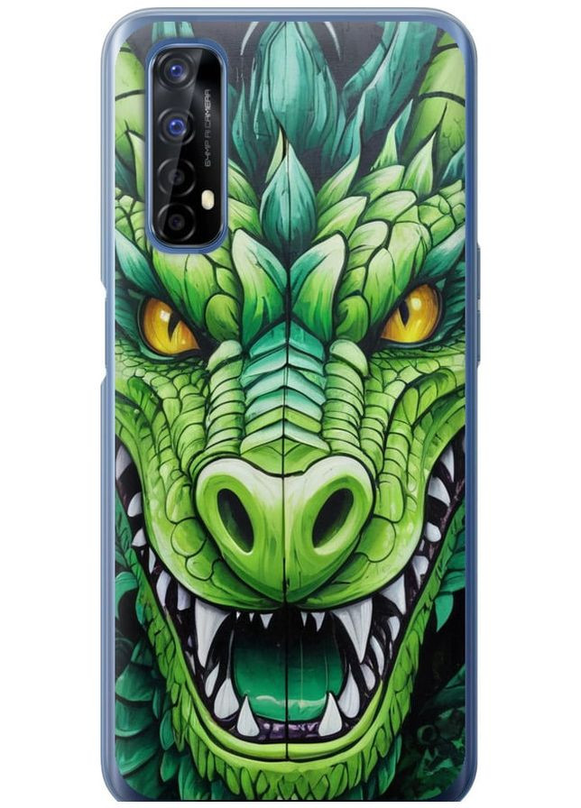 Силиконовый чехол 'Зелёный дракон' для Endorphone Realme 7 (275460585)