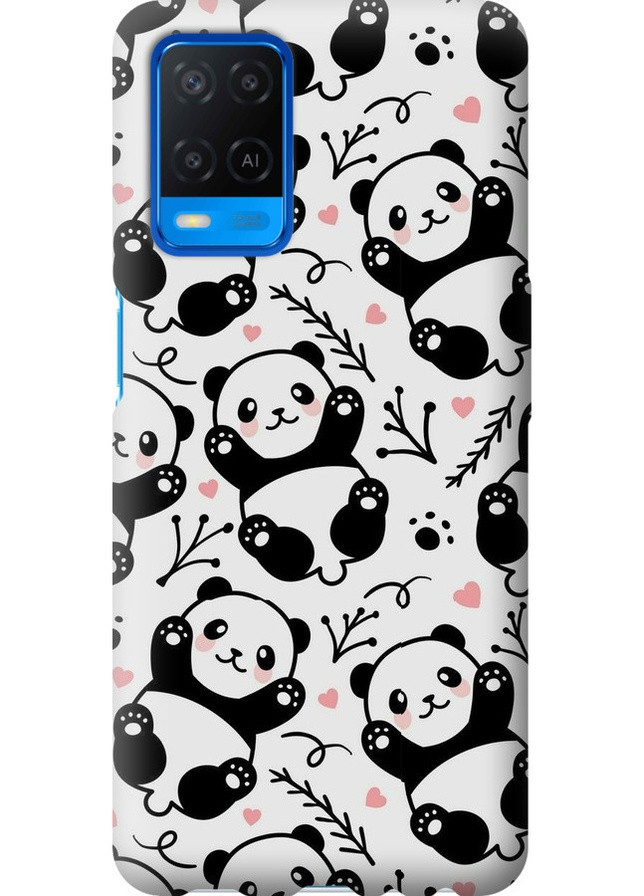 Силикон с усиленными углами чехол 'Панды' для Endorphone Oppo A54 (258485285)