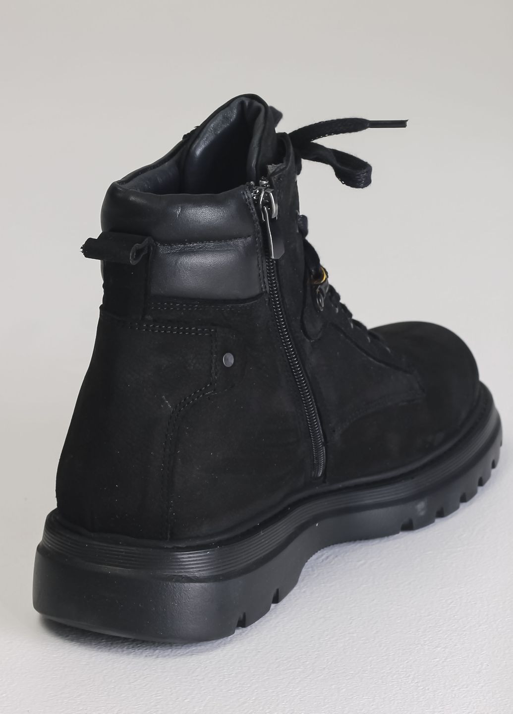 Осінні черевики чорні нубук Pandew (268556298)
