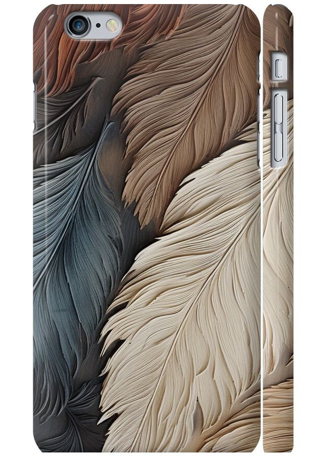 3D пластиковый глянцевый чехол 'Листья в стиле бохо' для Endorphone Apple iPhone 6 Plus (265398055)