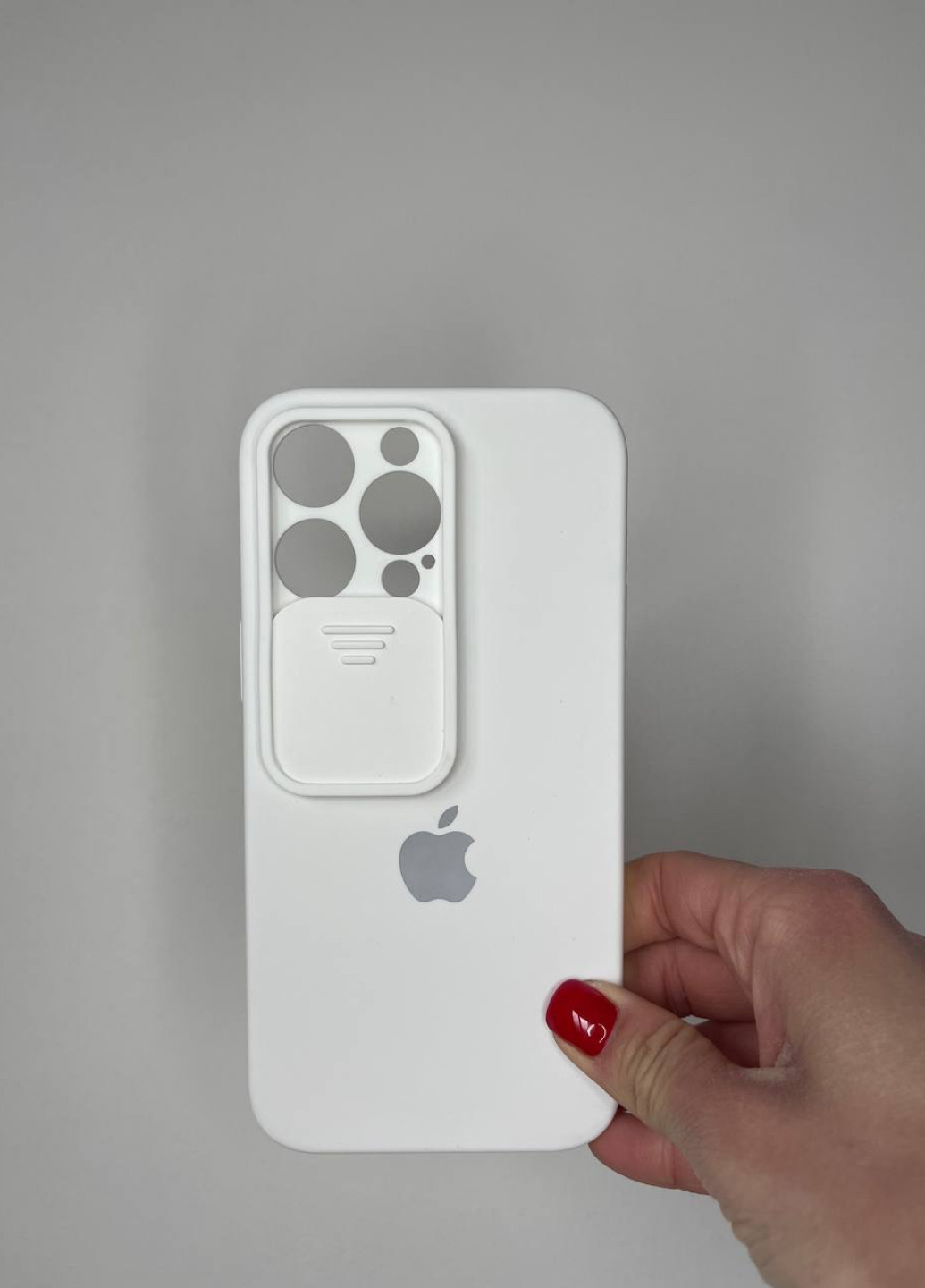 Чехол Silicone Hide Camera для iPhone 14 Pro Max White No Brand (257455590)