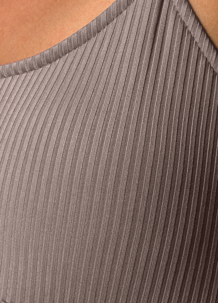 Купальник жіночий топ рубчик Сірий Maybel (259772223)