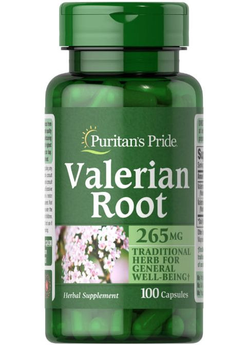 Puritan's Pride Valerian Root 265 mg 100 Caps Puritans Pride (264295756)