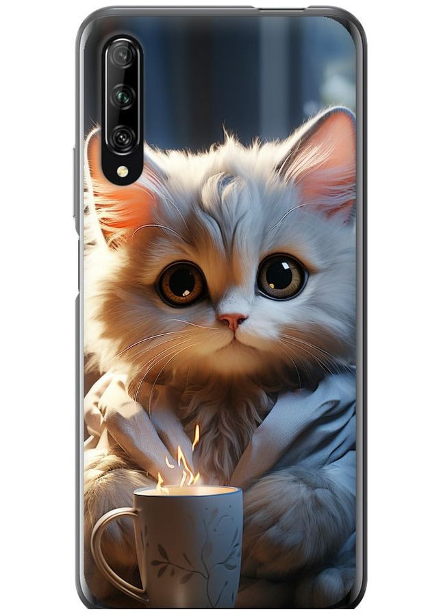 Силиконовый чехол 'White cat' для Endorphone Huawei P Smart Pro (265398366)