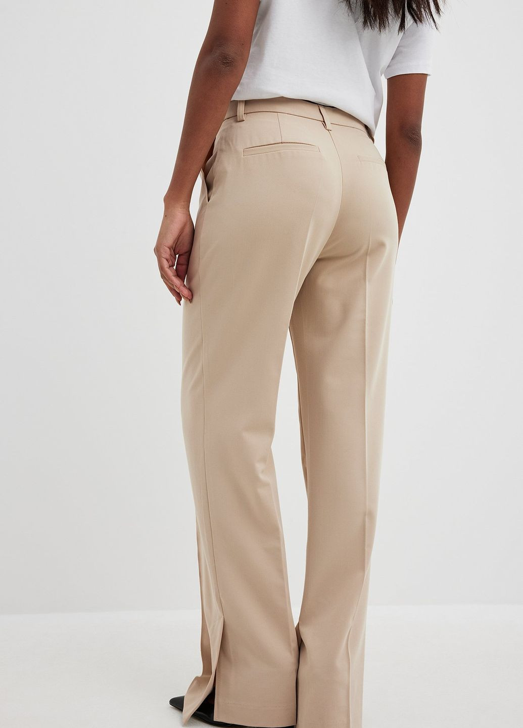 Брюки демісезон,бежевий, NA-KD (260945040)