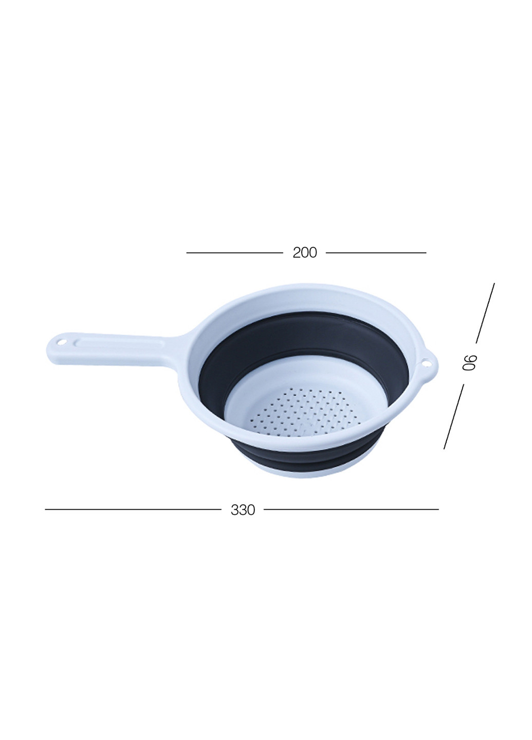 Дуршлаг складной 1500 мл, 33х20х9 см MVM (268378484)