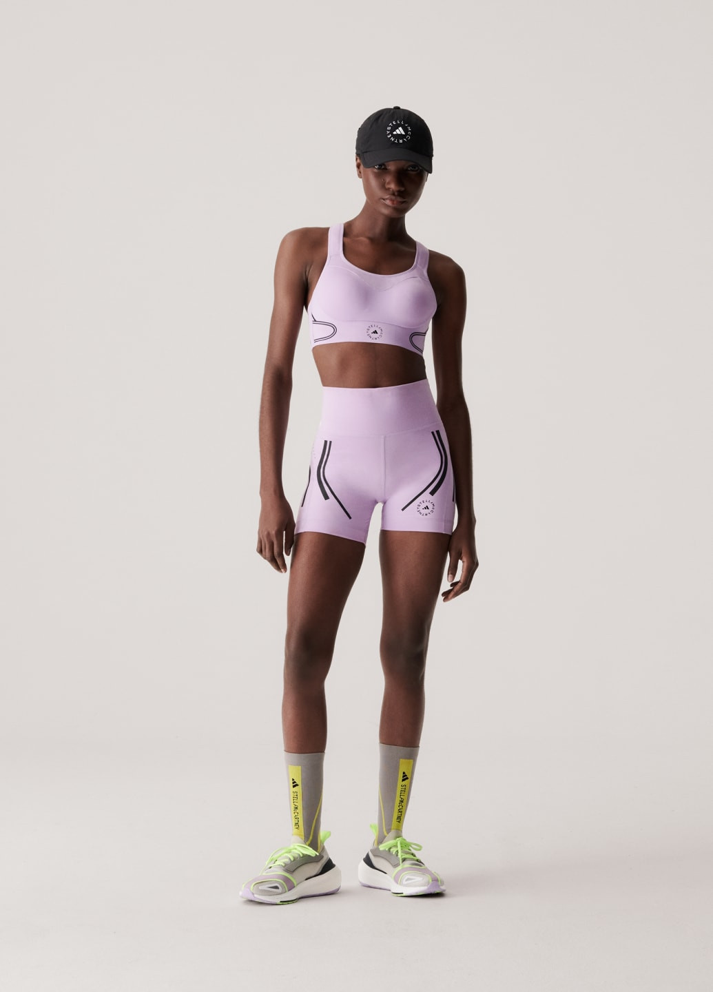 Фіолетовий спортивний бра by stella mccartney truepace adidas
