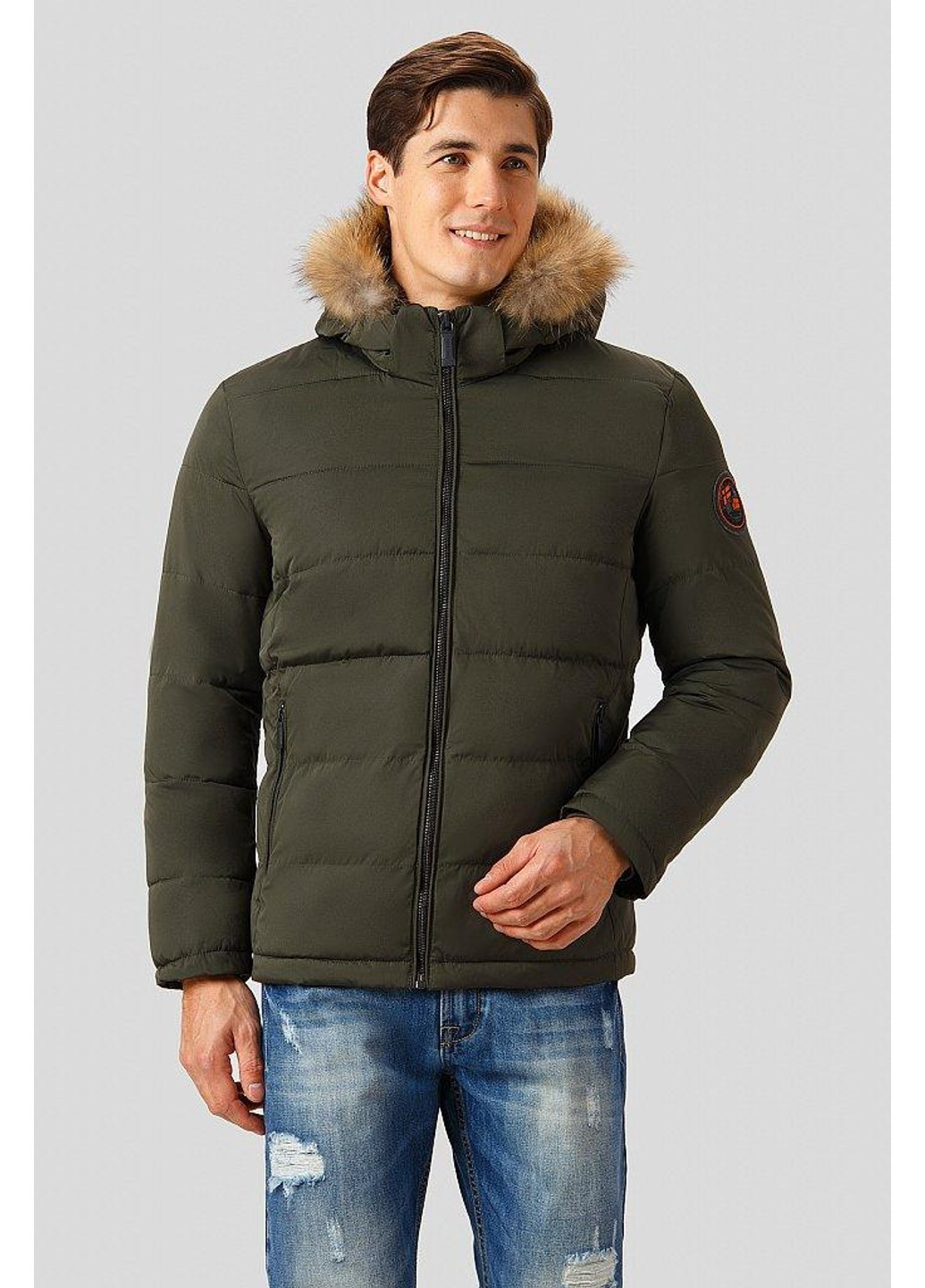 Зеленая зимняя зимняя куртка w18-22011-507 Finn Flare