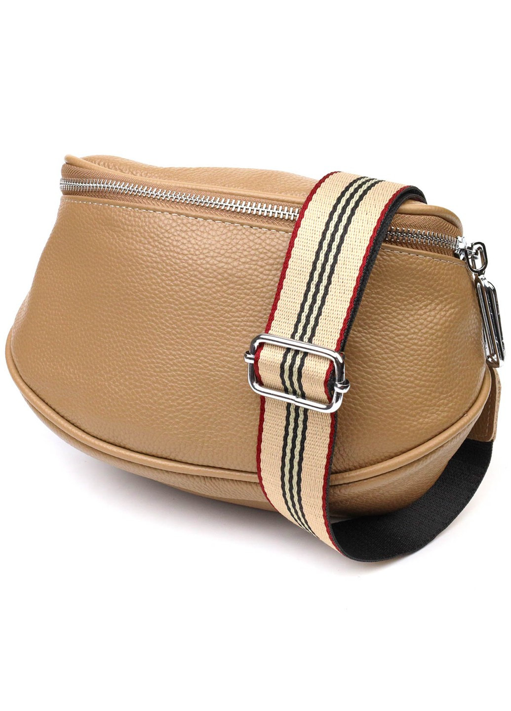 Жіноча сумка через плече з натуральної шкіри 22111 Бежева Vintage (260360852)