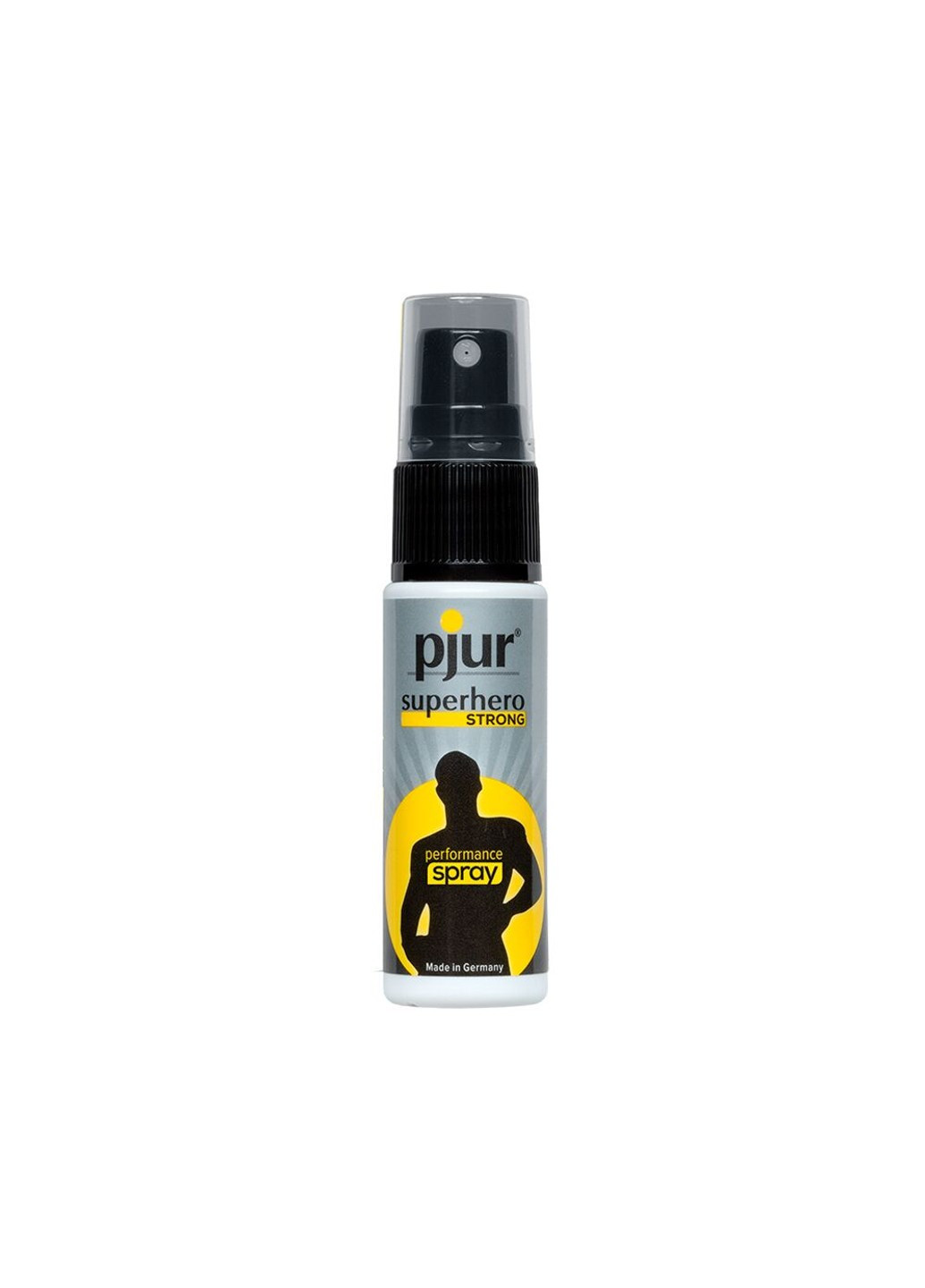 Пролонгирующий спрей Superhero Strong Spray 20 ml, с экстрактом имбиря, впитывается в кожу Pjur (277235992)