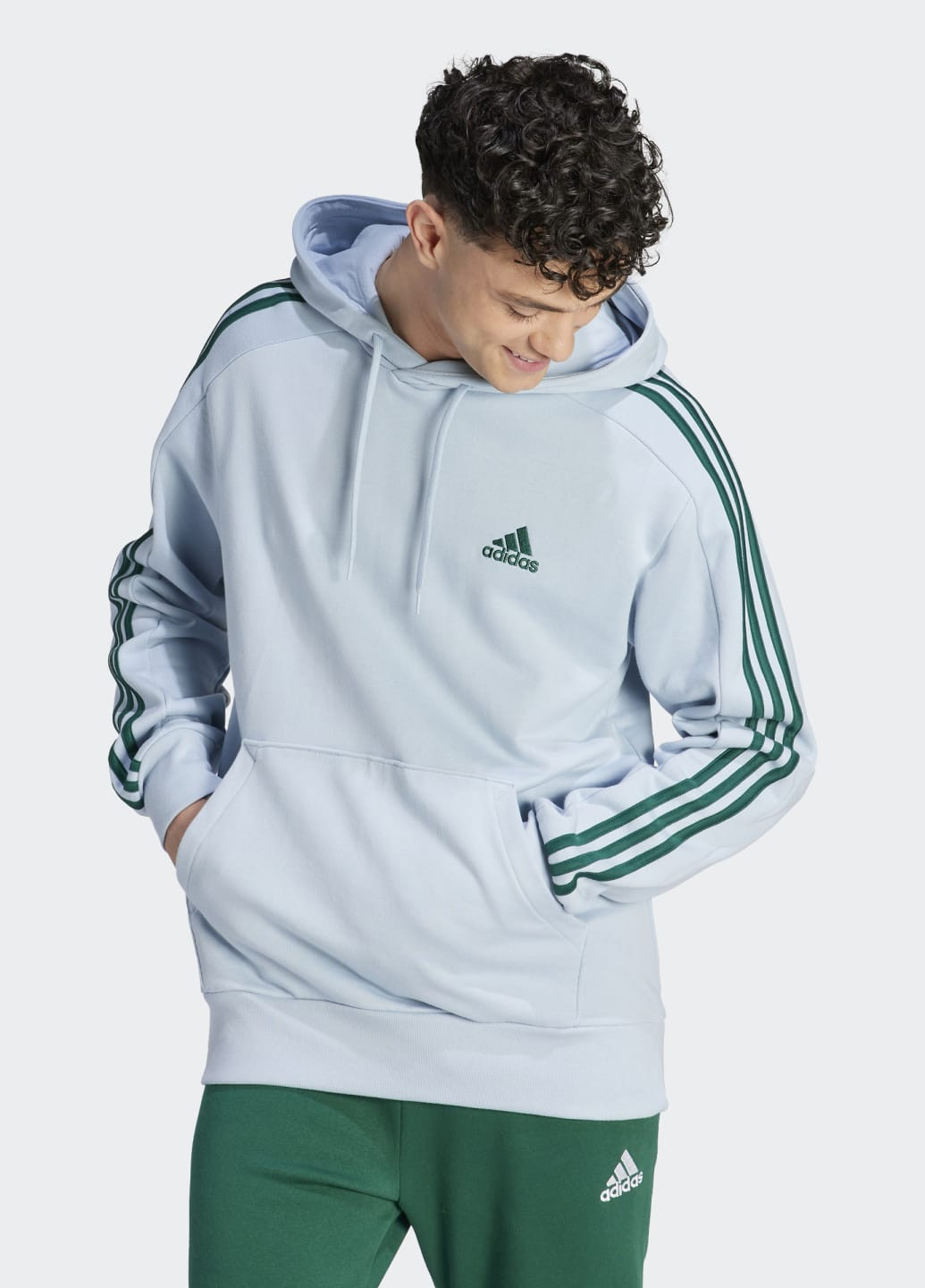 Худи Essentials French Terry 3-Stripes adidas (259498341)