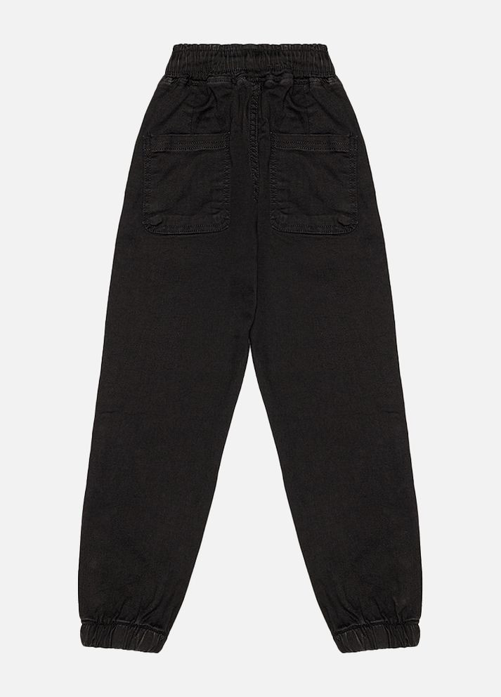 Черные демисезонные джогеры джинсовые для мальчика цвет черный цб-00224965 Altun
