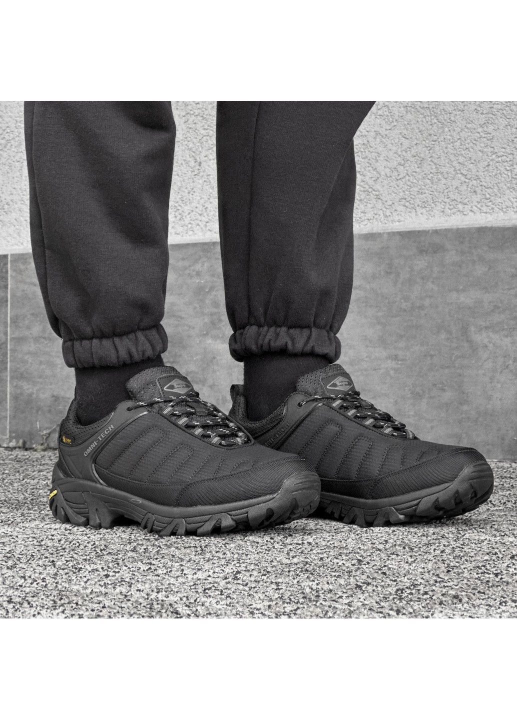 Черные осенние мужские кроссовки термо Supo