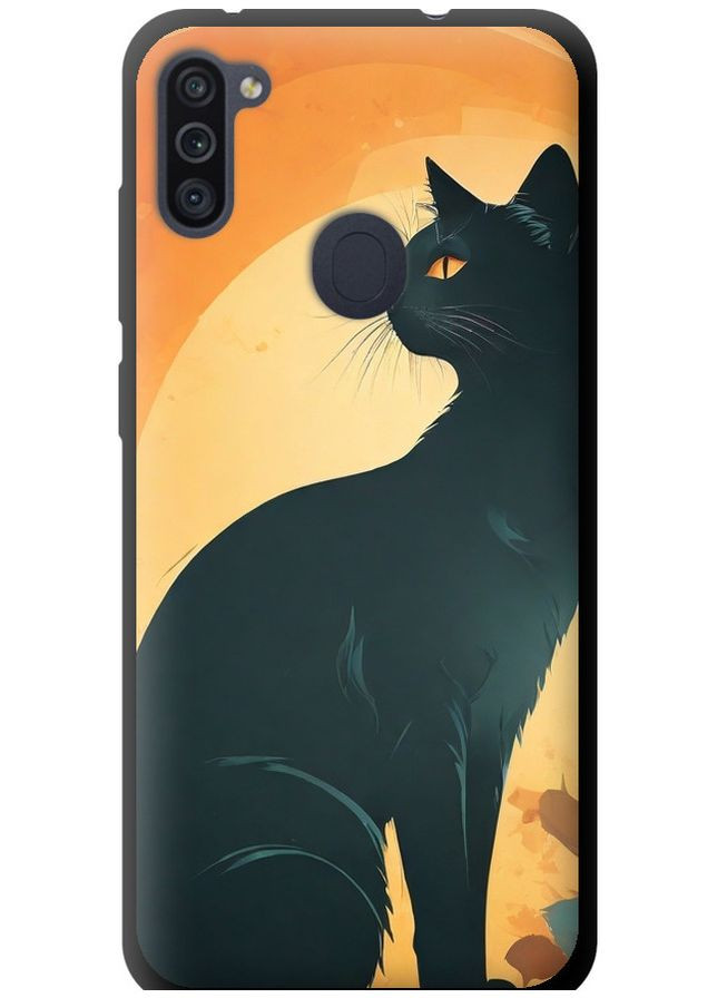 TPU черный чехол 'Черная кошка' для Endorphone Samsung Galaxy A11 A115F (275649496)