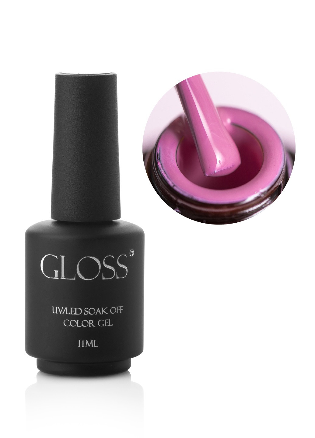Гель-лак GLOSS 517 (сиренево-розовый), 11 мл Gloss Company веселка (270013718)