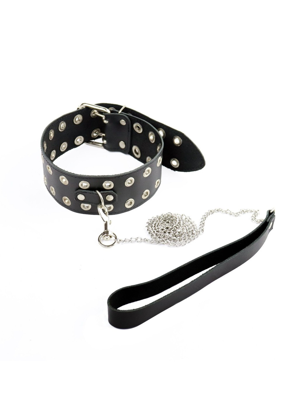 Ошейник - Tessa с поводком из натуральной кожи, цвет черный Art of Sex (274376994)