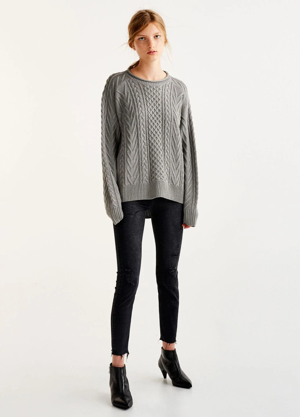 Черные ботильоны,черный, Pull & Bear