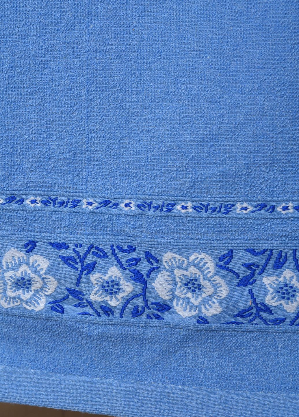 Let's Shop рушник для обличчя махровий синього кольору однотонний синій виробництво - Туреччина