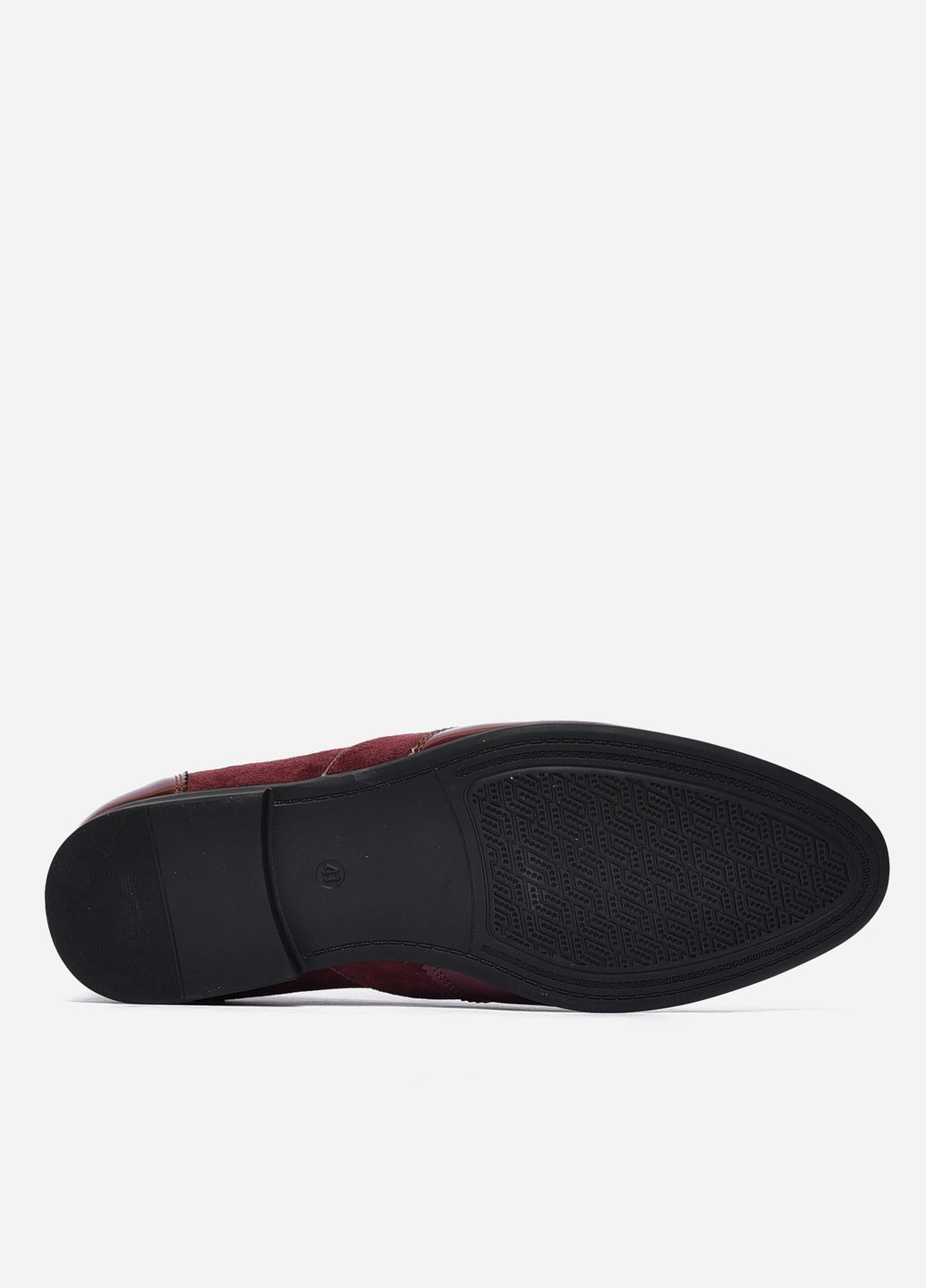 Туфлі чоловічі бордового кольору Let's Shop (258187952)