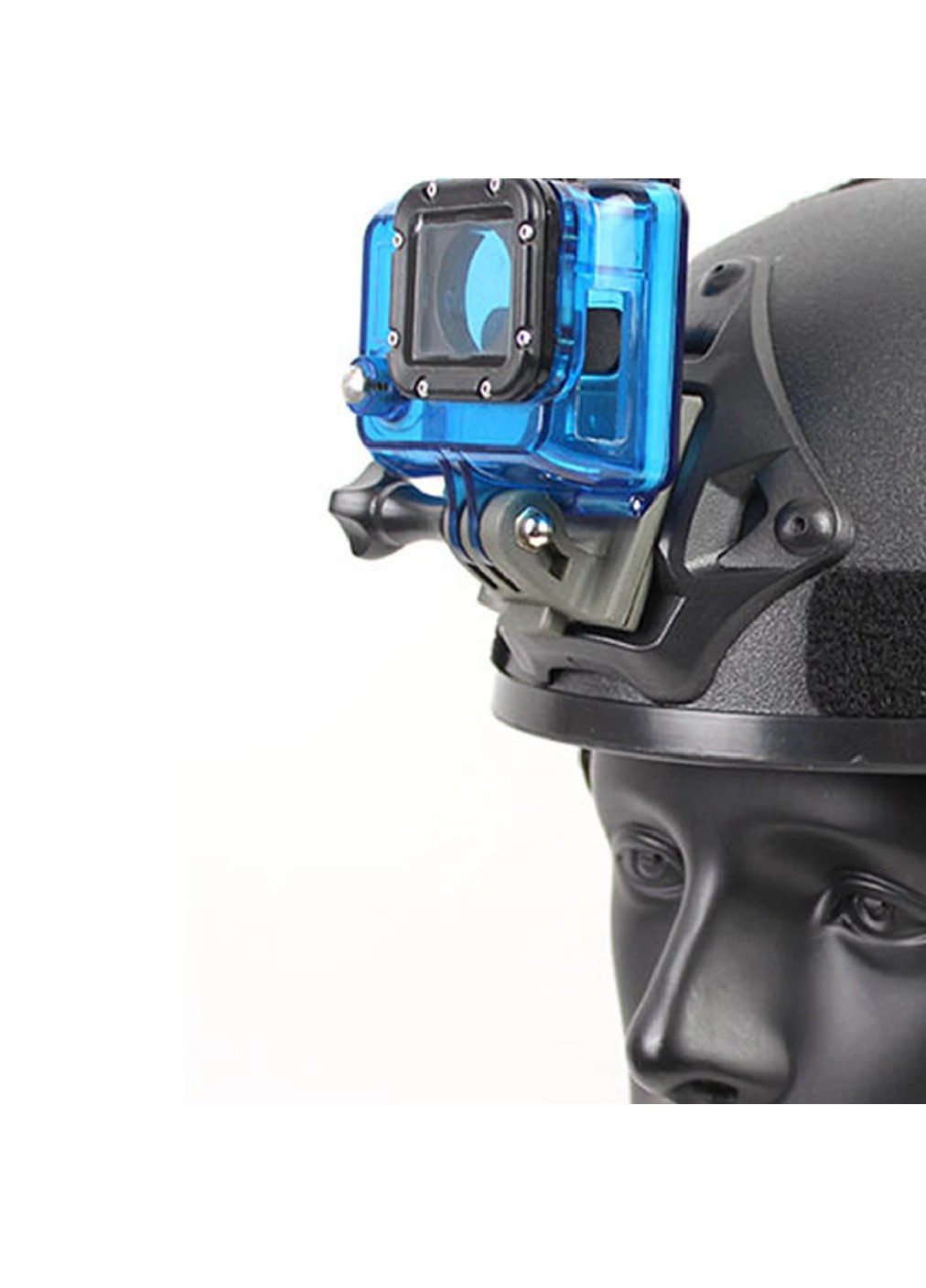 Крепление фиксатор на тактический армейский военный шлем с системой NVG для экшн камер GoPro (474930-Prob) Олива Unbranded (260567474)