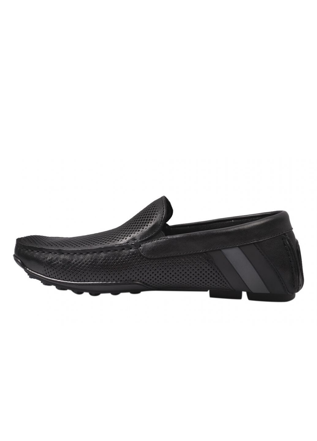 Туфлі чоловічі з натуральної шкіри, на низькому ходу, колір чорний, Anemone 167-21ltmp (257438253)