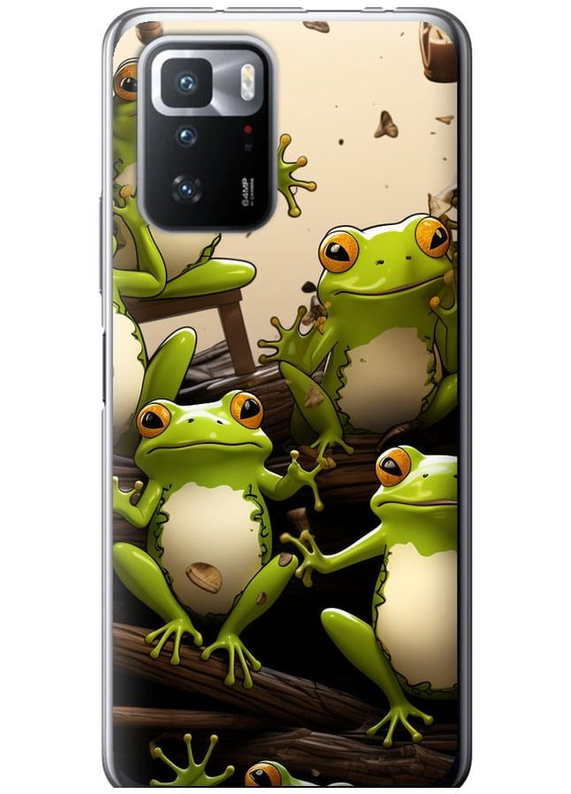Силіконовий чохол 'Жабки' для Endorphone Xiaomi Redmi Note 10 Pro 5G (266908321)
