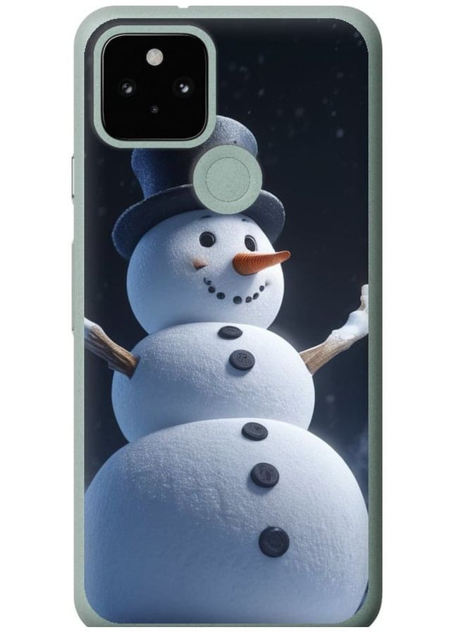 Силіконовий чохол 'Сніговик' для Endorphone Google Pixel 5 (275649355)