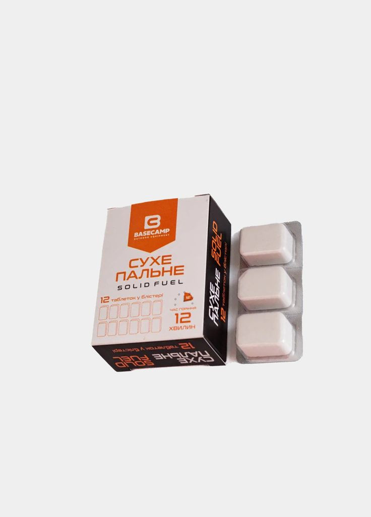 Сухе пальне, 12 таблеток у блістері BaseCamp (276259996)